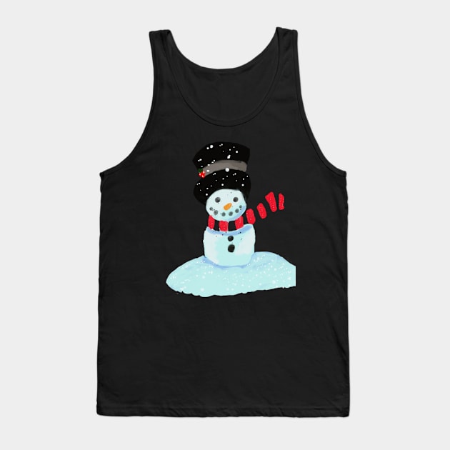 snowman Tank Top by StarlynArtDesgin